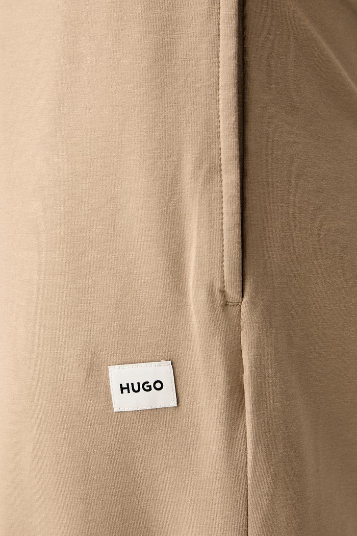 Spodnie dresowe damskie z modalem SIGNATURE_PANT HUGO 50556808 beżowy