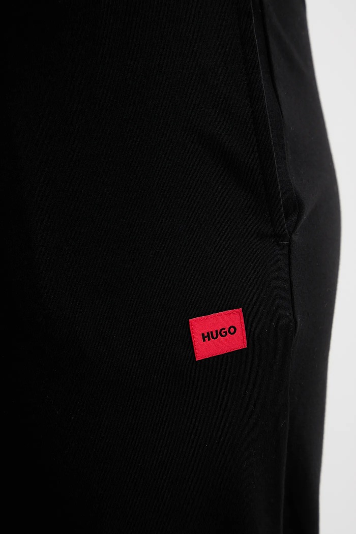 HUGO spodnie dresowe damskie z modalem SIGNATURE_PANT czarny 50556808