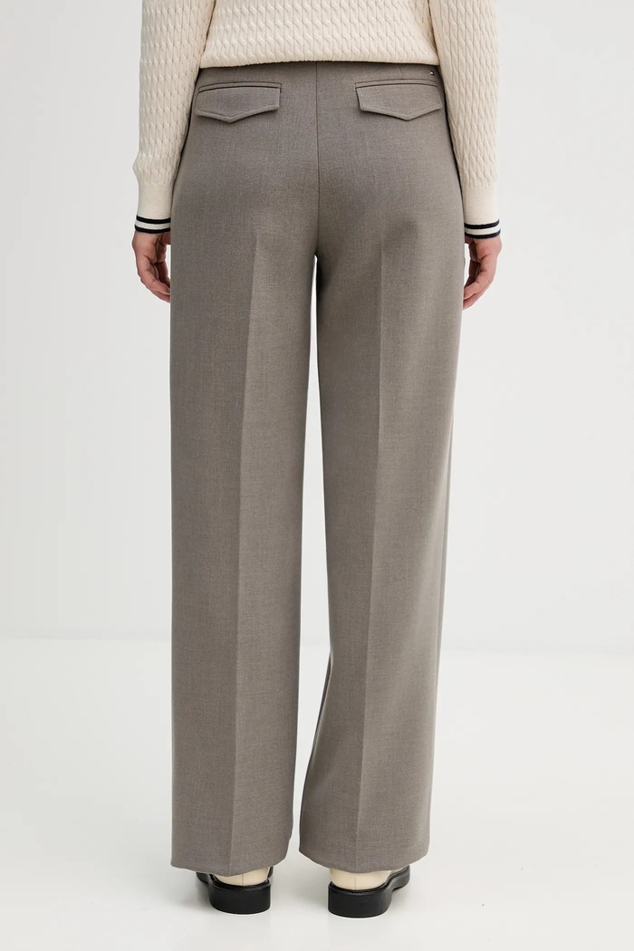 Oblečenie Nohavice Tommy Hilfiger WW0WW47799 hnedá