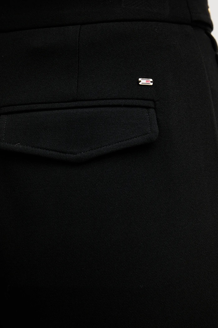 Kalhoty Tommy Hilfiger černá WW0WW47799