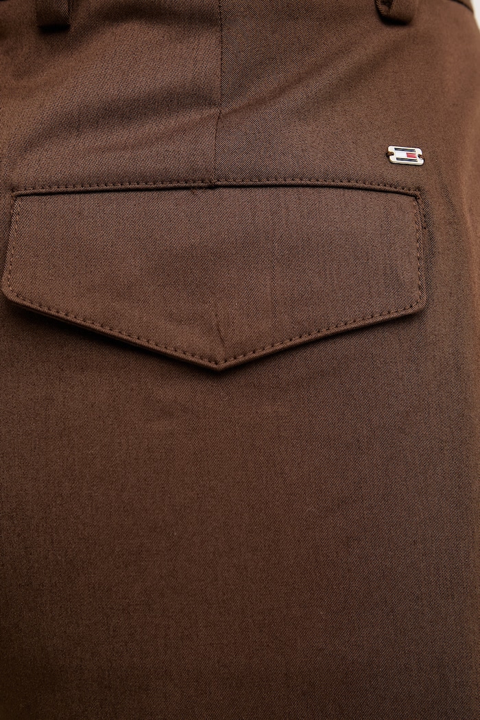 Kalhoty Tommy Hilfiger hnědá WW0WW49471