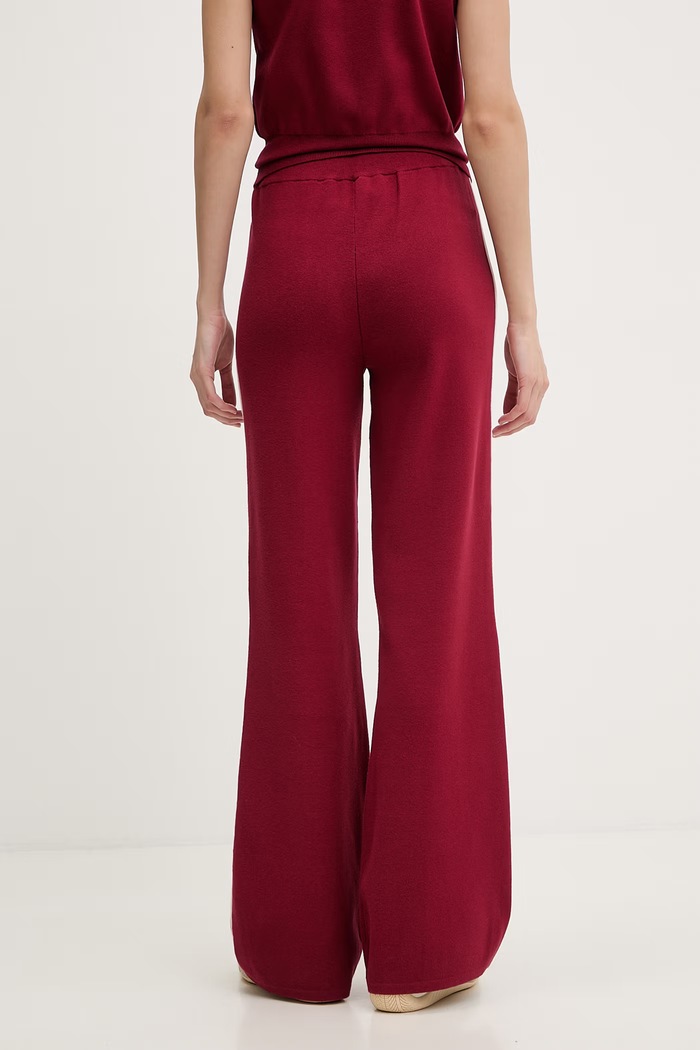 Îmbrăcăminte Guess pantaloni de trening pentru femei, cu vâscoză LAURENE V6RB14.Z4642 burgundia