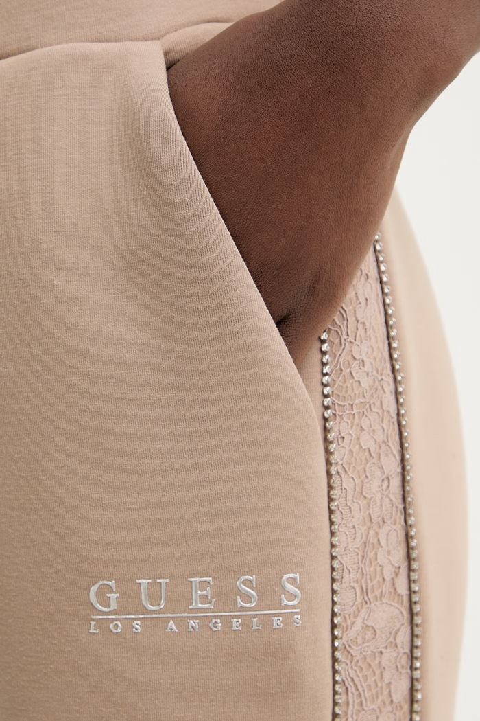 Guess pantaloni de trening NEW VICTOIRE bej W6RB45.KBYE2