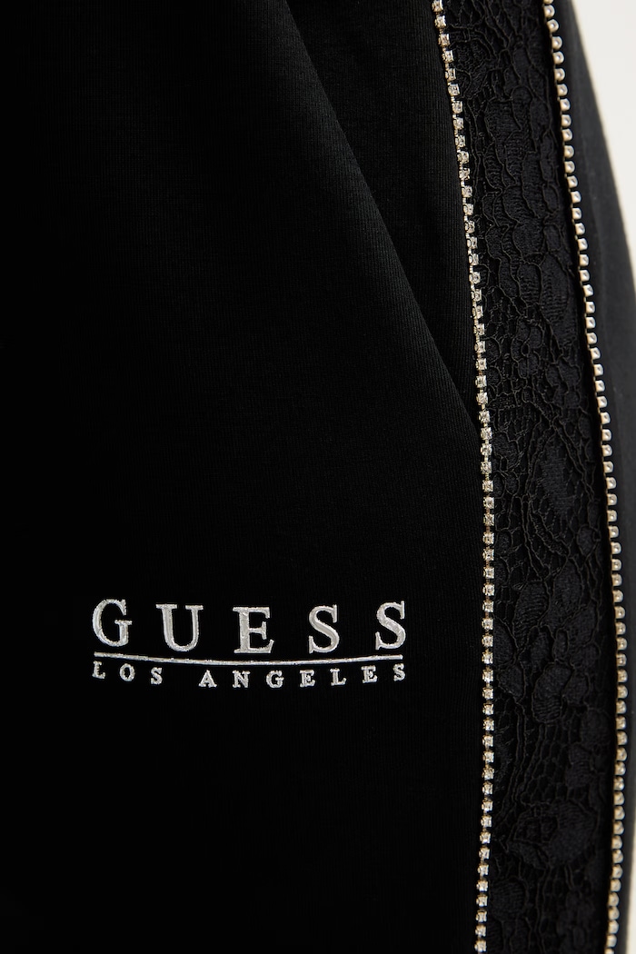 Guess pantaloni de trening NEW VICTOIRE negru W6RB45.KBYE2