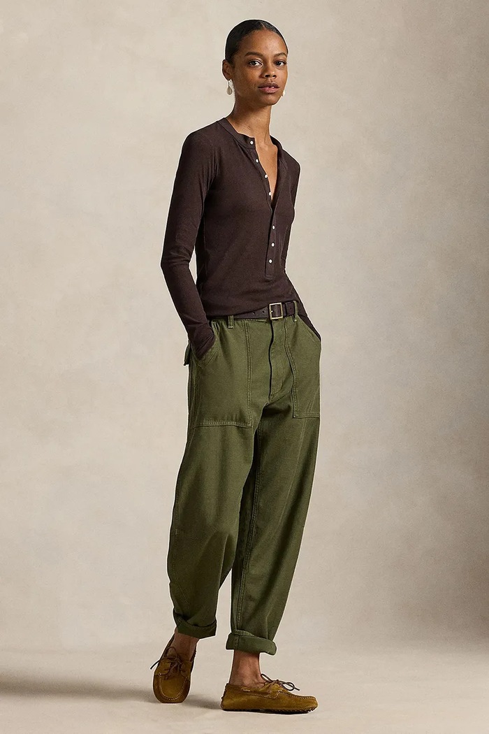 Îmbrăcăminte Polo Ralph Lauren pantaloni de bumbac 211A93147 verde