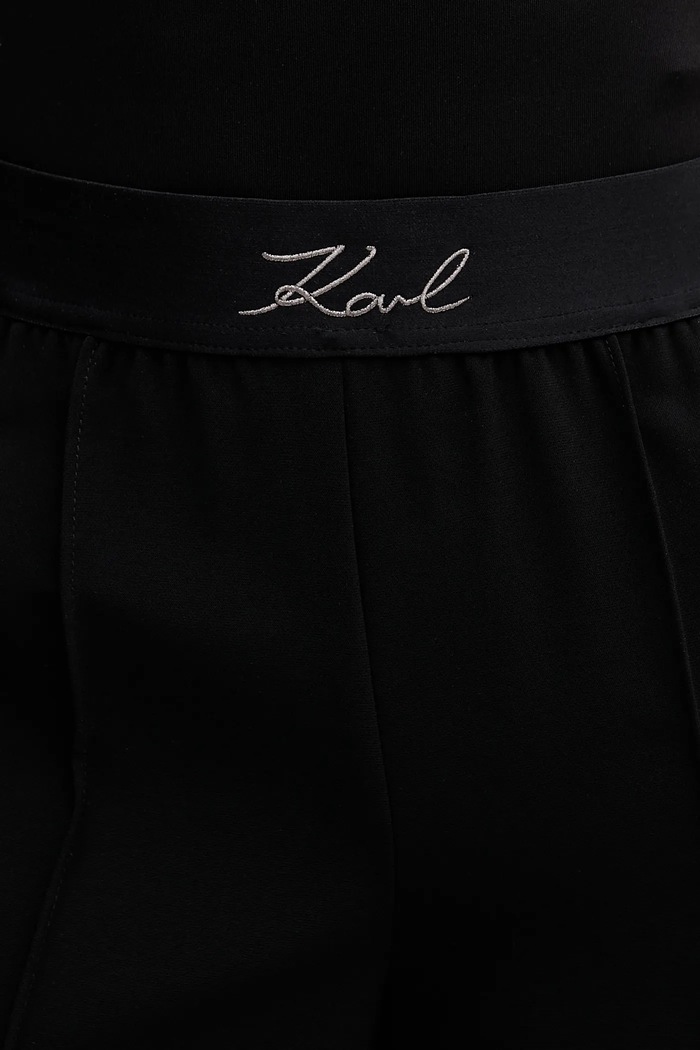 Παντελόνι Karl Lagerfeld B1W10014 μαύρο SS26