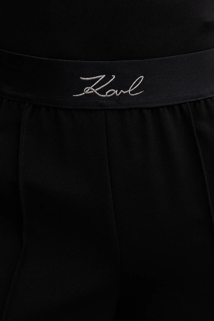 Παντελόνι Karl Lagerfeld B1W10014 μαύρο SS26
