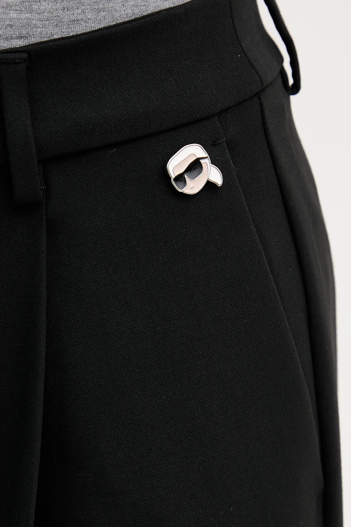 Nohavice Karl Lagerfeld IKON B1W10007 čierna