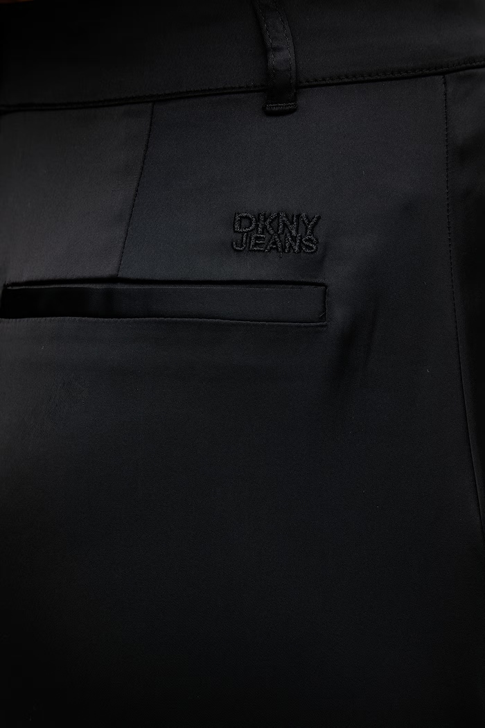 DKNY nohavice rovné dámske čierna DJ5P3100