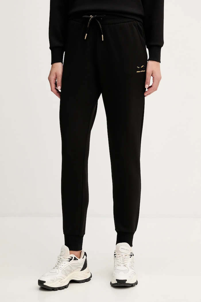 Tepláky Armani Exchange nášivka čierna XW001855.AF13397