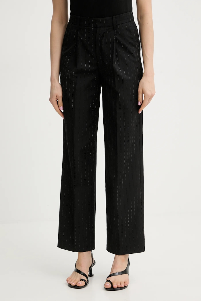 Hlače ZADIG&VOLTAIRE ravni crna WWPA01864