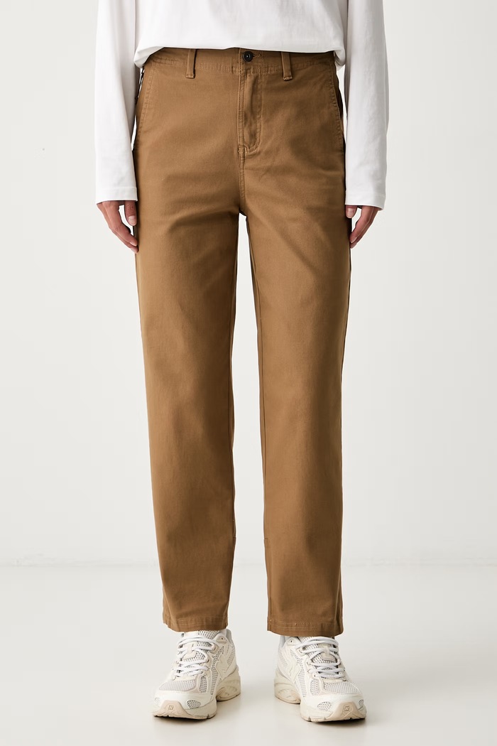 Columbia spodnie regular damskie bawełniane ROC brązowy 2135811