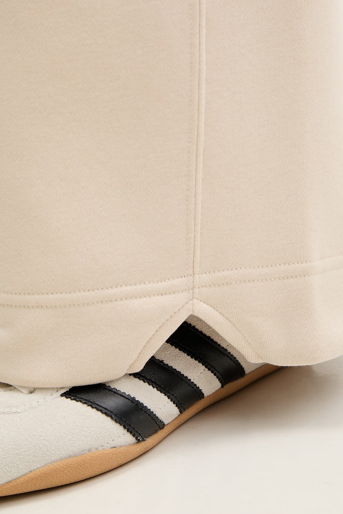 adidas spodnie dresowe beżowy JY7796