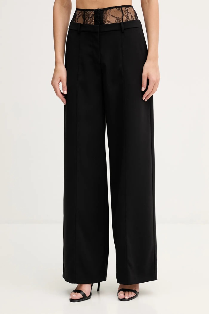 Kalhoty Patrizia Pepe high černá 8P0769.A6F5