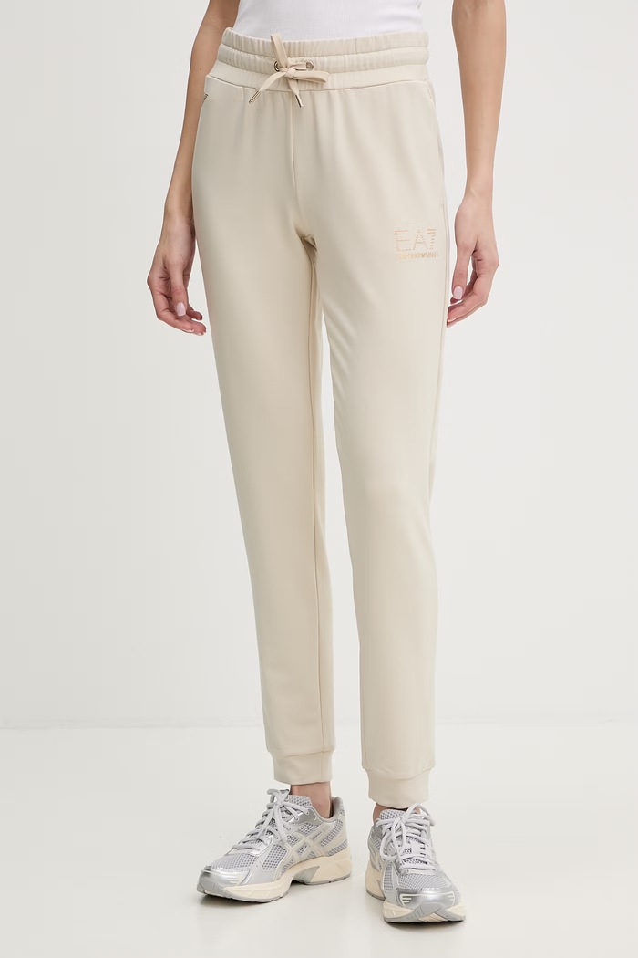 Tepláky EA7 Emporio Armani nášivka béžová TJ9RZ.8NTP66