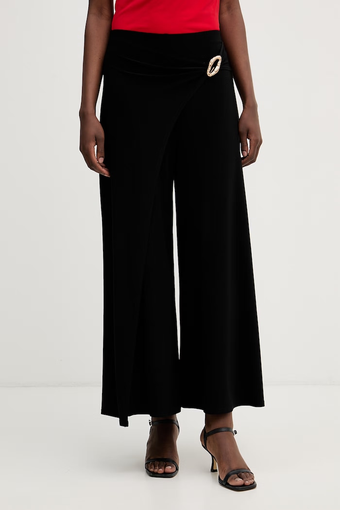 Joseph Ribkoff παντελόνι ζιπ κιλότ γυναικείο μαύρο 262150