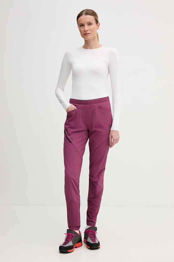 Dynafit pantaloni de trekking pentru femei TRAVERSE 08.0000072059 violet SS26