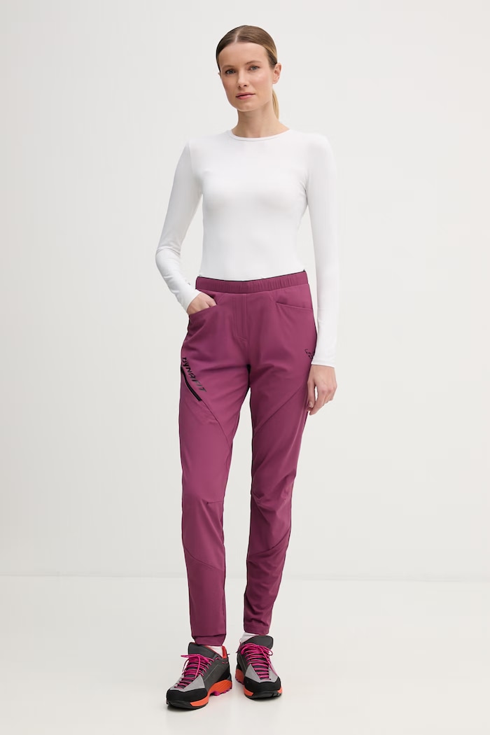 Dynafit pantaloni de trekking pentru femei TRAVERSE 08.0000072059 violet SS26