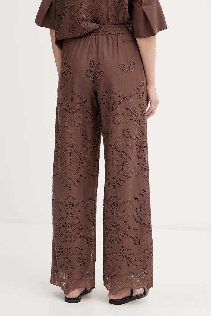 Îmbrăcăminte Ermanno Firenze pantaloni de bumbac D48EP050EN0 maro