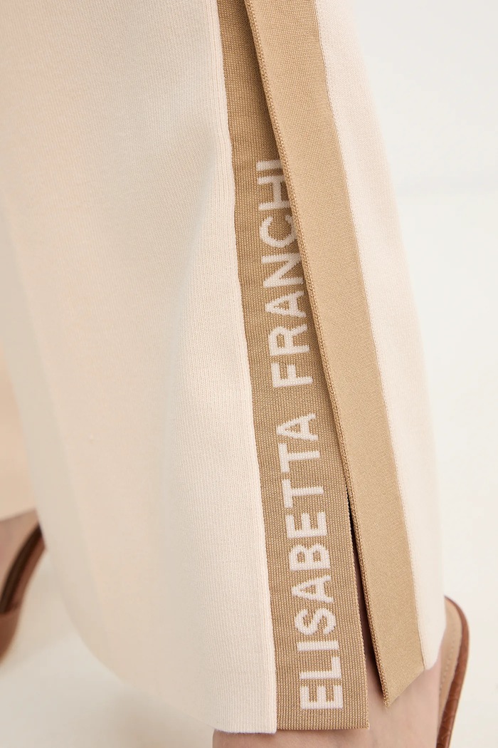 Elisabetta Franchi pantaloni de trening KP74S61E2 bej