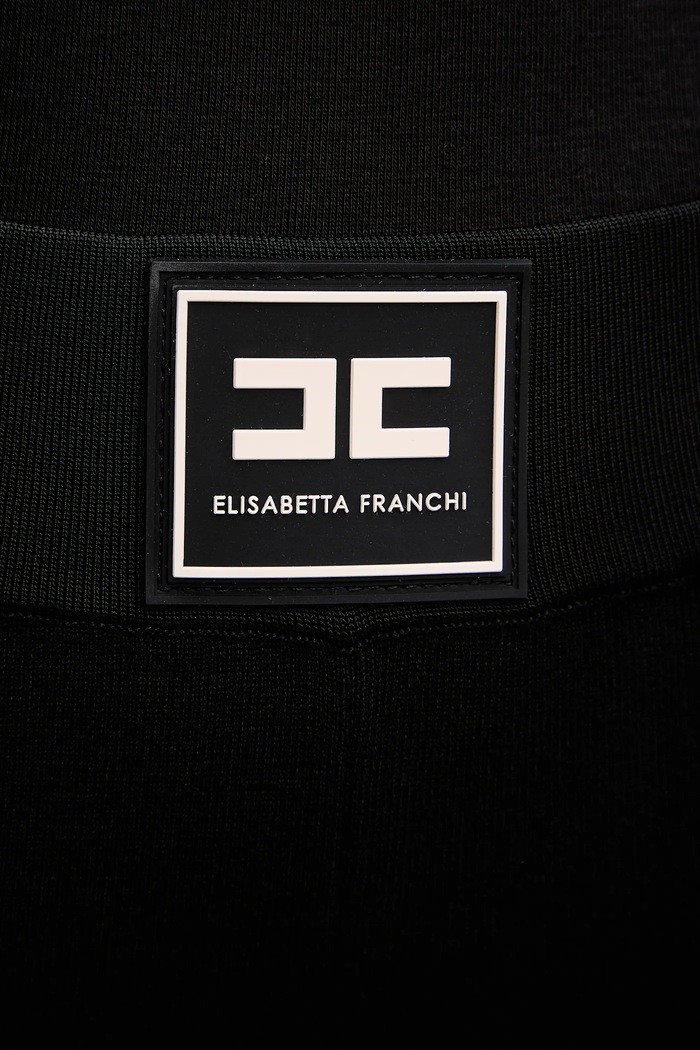 Elisabetta Franchi pantaloni tuta nero KP74S61E2