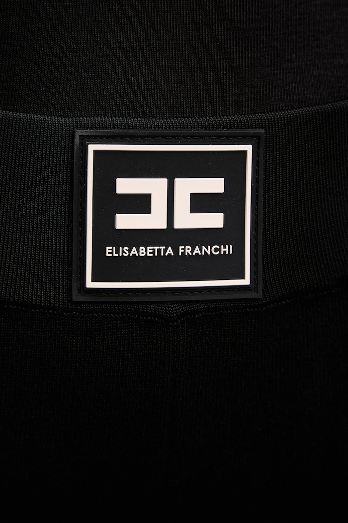 Elisabetta Franchi pantaloni tuta nero KP74S61E2
