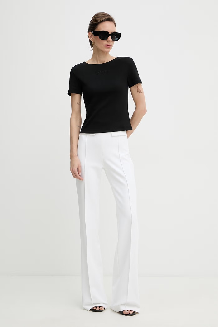 Elisabetta Franchi pantaloni pentru femei PA17161E2 bej SS26