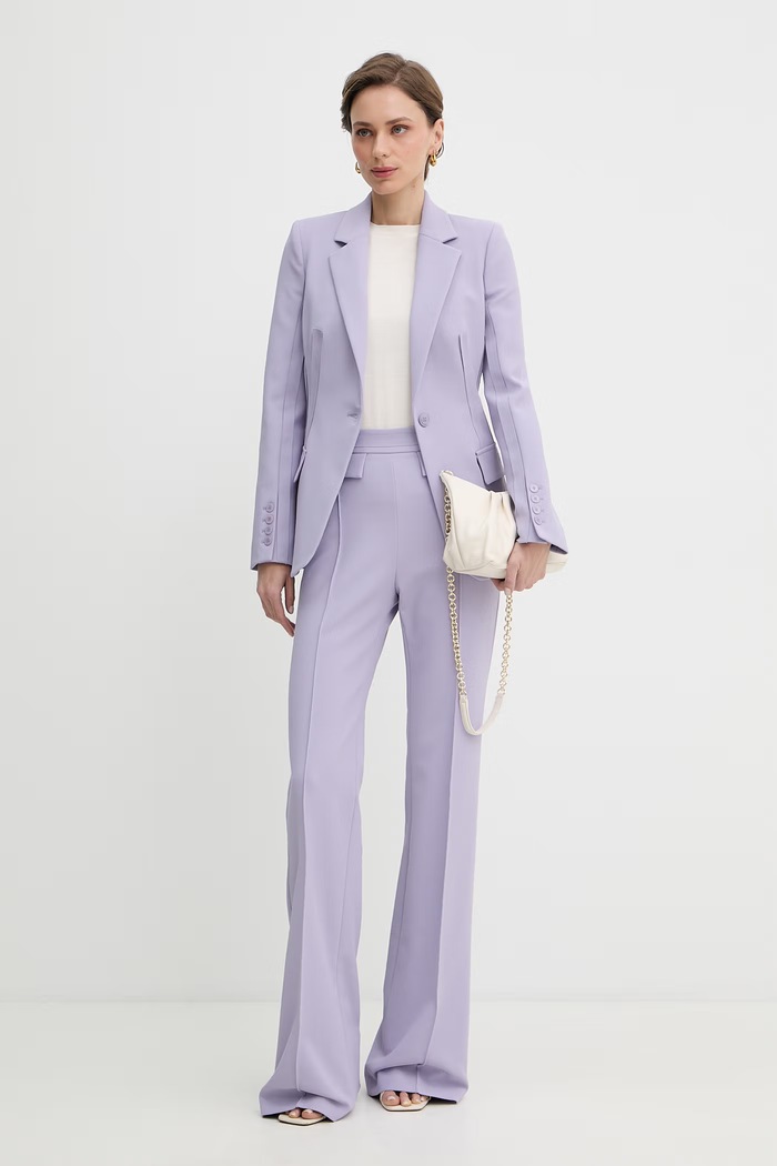 Elisabetta Franchi pantaloni pentru femei PA17161E2 violet SS26