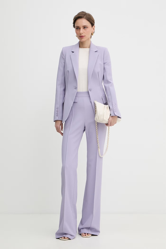 Elisabetta Franchi pantaloni pentru femei PA17161E2 violet SS26