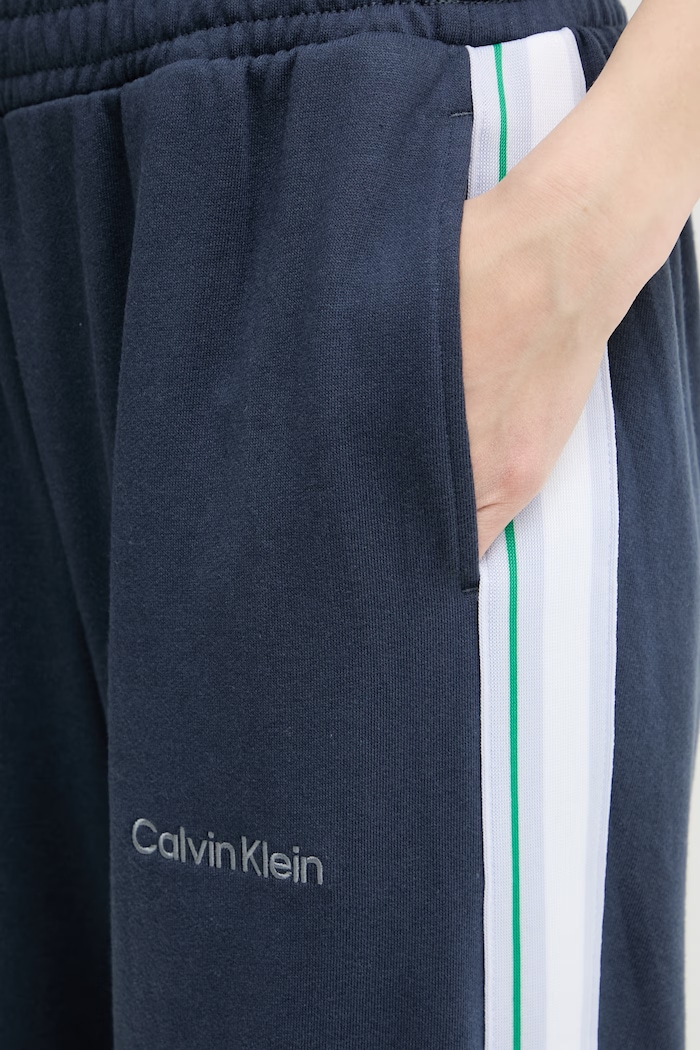 Calvin Klein Performance pantaloni de trening pentru femei cu bumbac LVGWS6P669 bleumarin