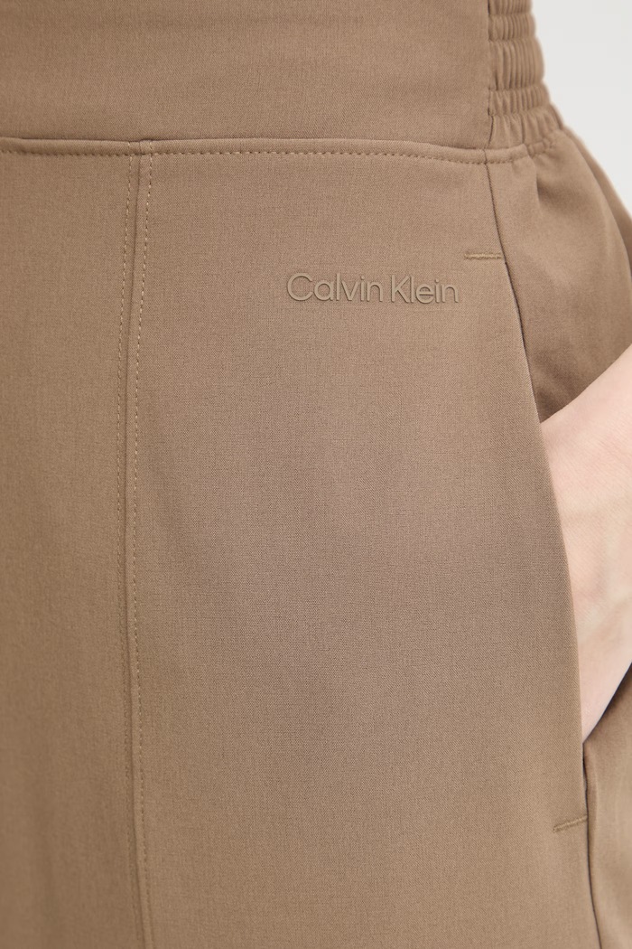 Calvin Klein Performance pantaloni straight pentru femei maro LVGWS6P679