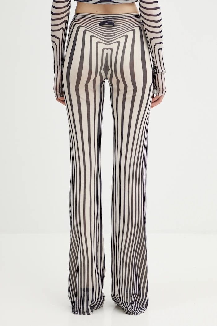 Oblečenie Nohavice Jean Paul GAULTIER Morphing Stripes 26.01.W.TR067.M019P béžová