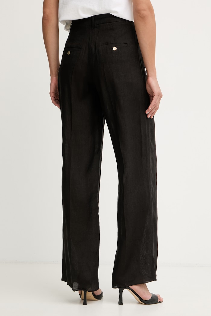 Îmbrăcăminte Marella pantaloni wide leg pentru femei, din SOLISTA 2613131114200 negru