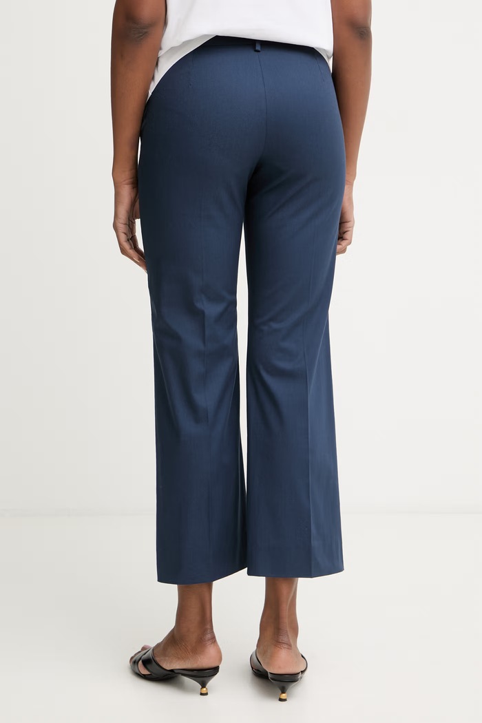 Oblečenie Marella nohavice dámske s bavlnou Emme by Marella 2615131072200 tmavomodrá