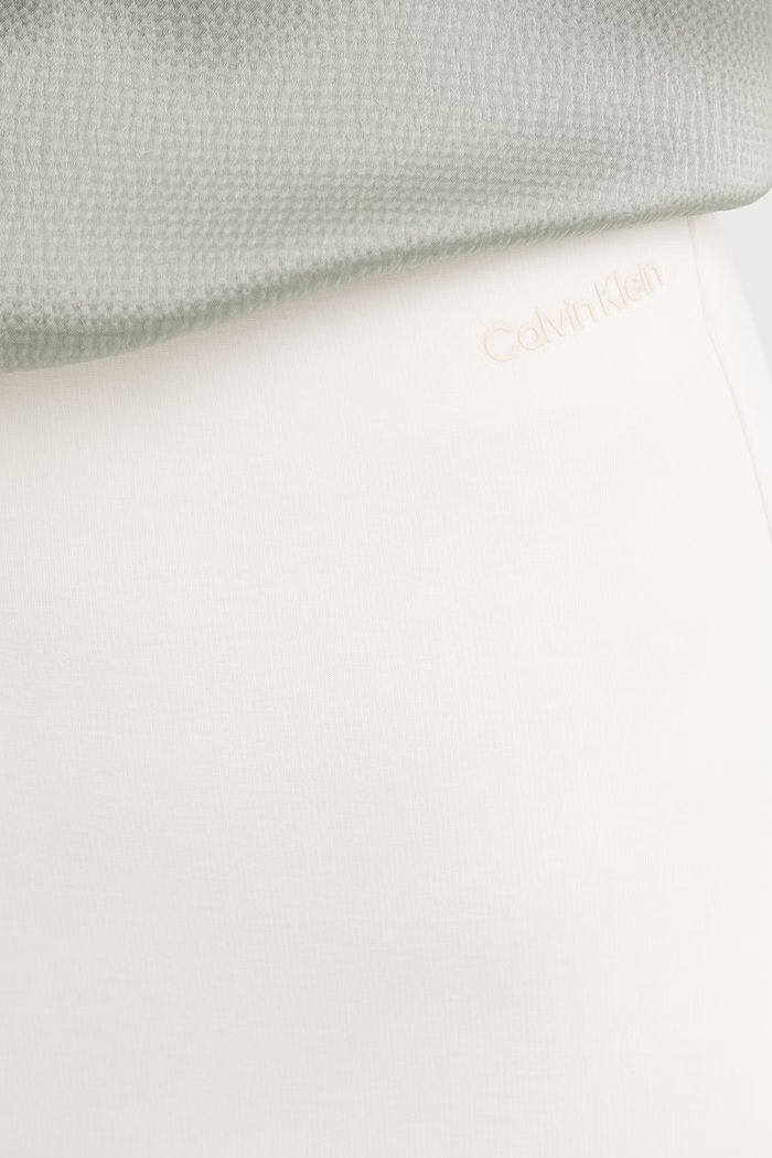Calvin Klein Nohavice dámske s viskózou LV044F204G béžová