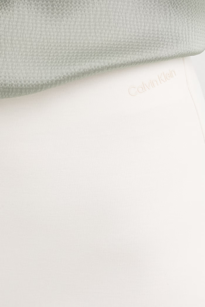 Calvin Klein Nohavice dámske s viskózou LV044F204G béžová
