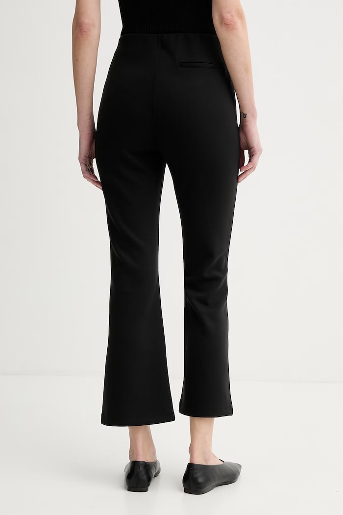 Oblečenie Calvin Klein nohavice dámske s viskózou LV044F204G čierna