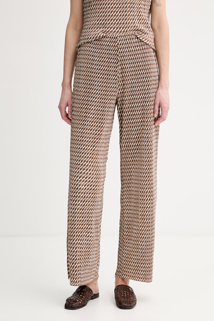 Calvin Klein nohavice dámske hnedá LV044F256G