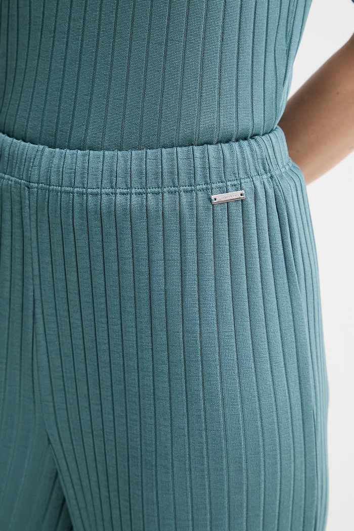 Calvin Klein nohavice dámske tyrkysová LV044F273G