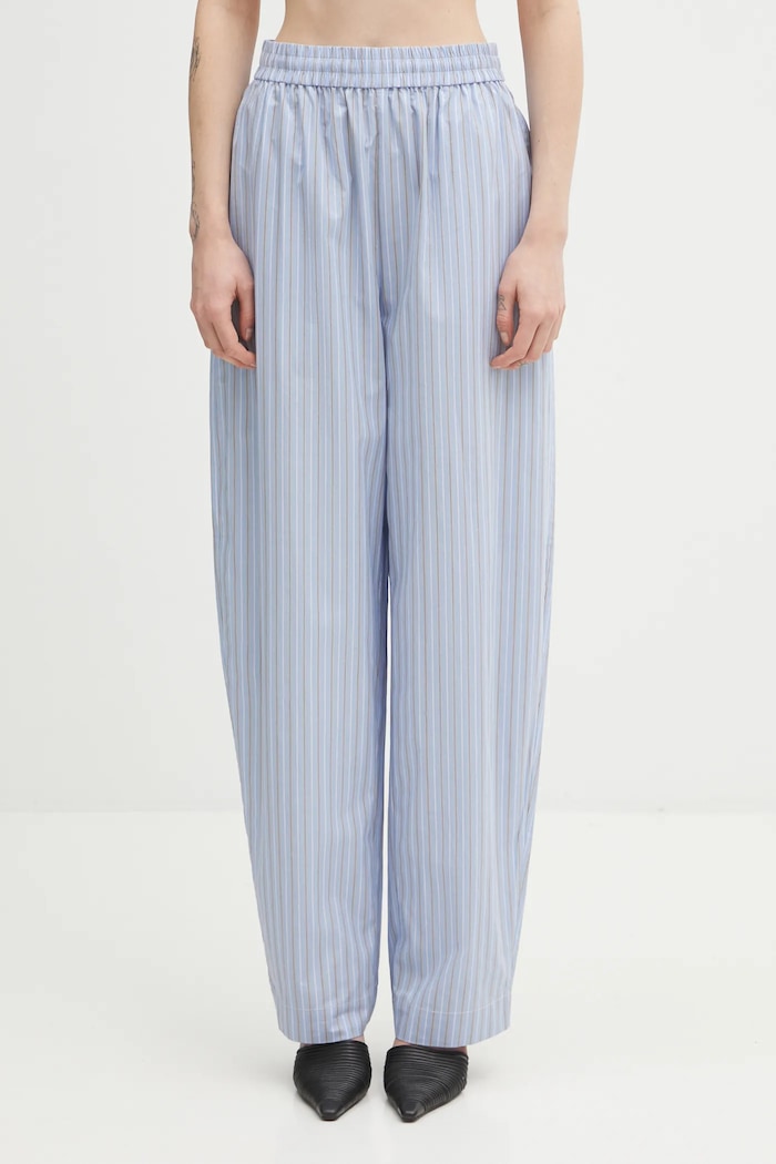 Rotate pantaloni in cotone da donna blu 1153643082
