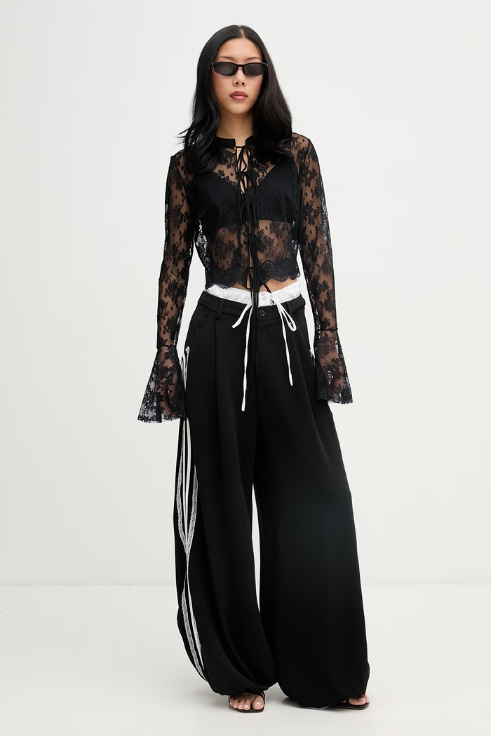 Aniye By nohavice jogger dámske 185101 čierna SS26