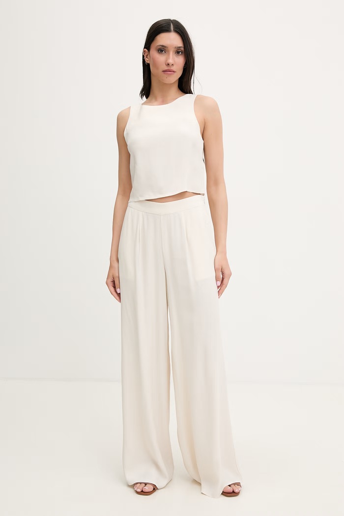 Guess pantaloni de plajă pentru femei ZOE E6GB04.WP232 bej SS26