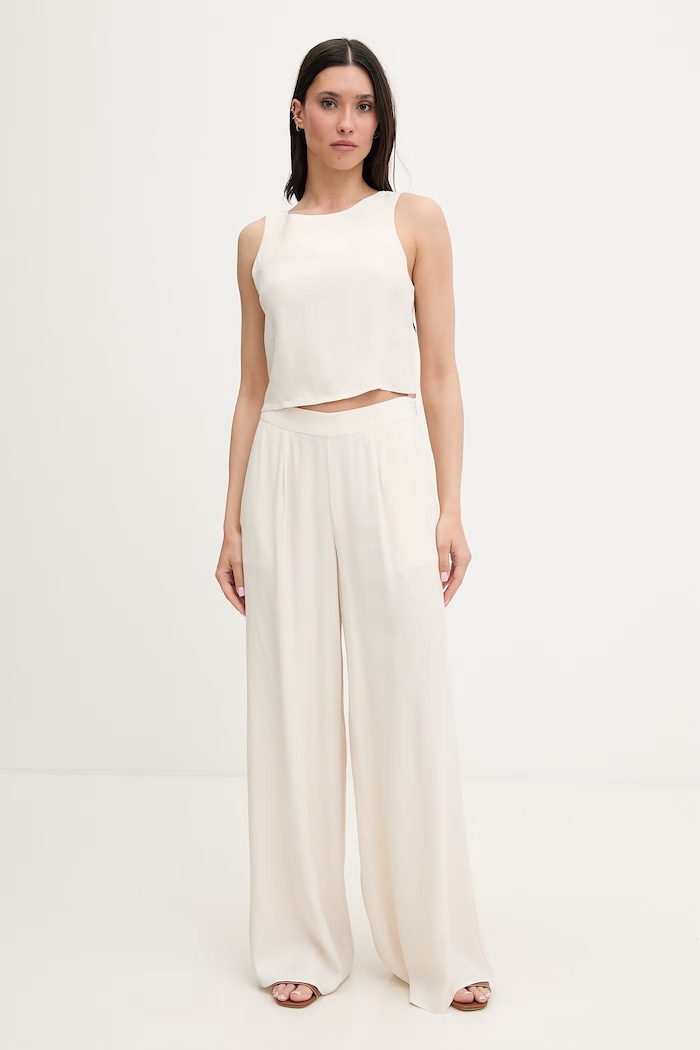 Guess pantaloni de plajă pentru femei ZOE E6GB04.WP232 bej SS26