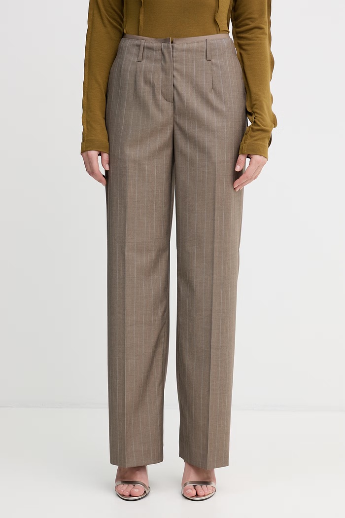 Sisley pantaloni pentru femei maro 41Q6LF08L