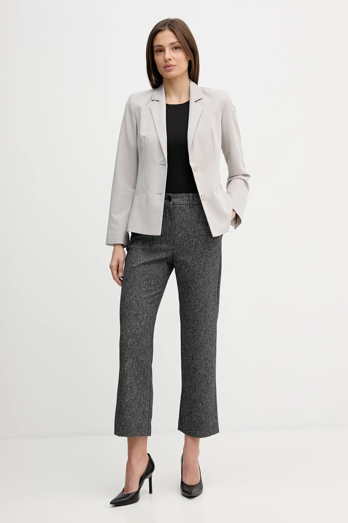 Kalhoty Sisley 45FALF086 šedá SS26