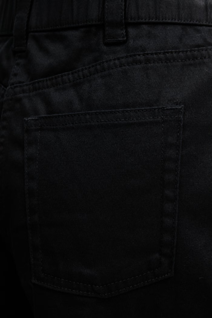 Sisley nohavice wide leg dámske bavlnené s elastanom čierna 4LRBLE057