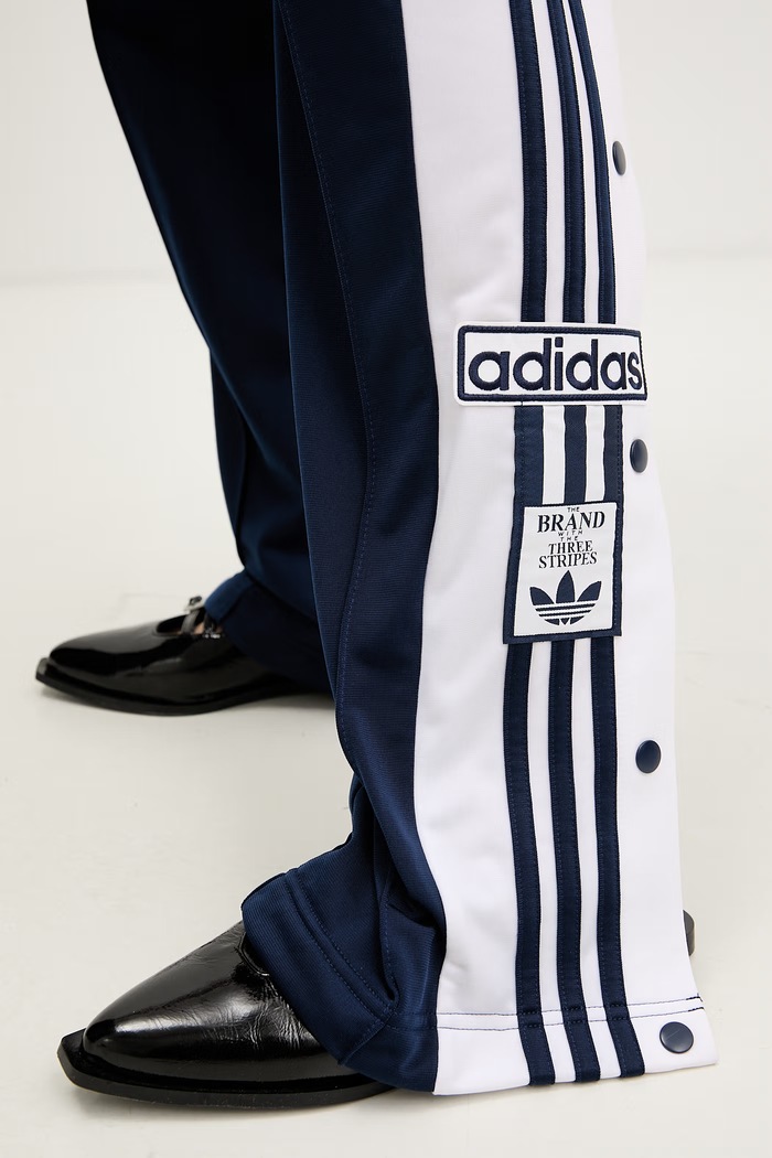 adidas Originals teplákové nohavice dámske Adibreak KD6325 tmavomodrá