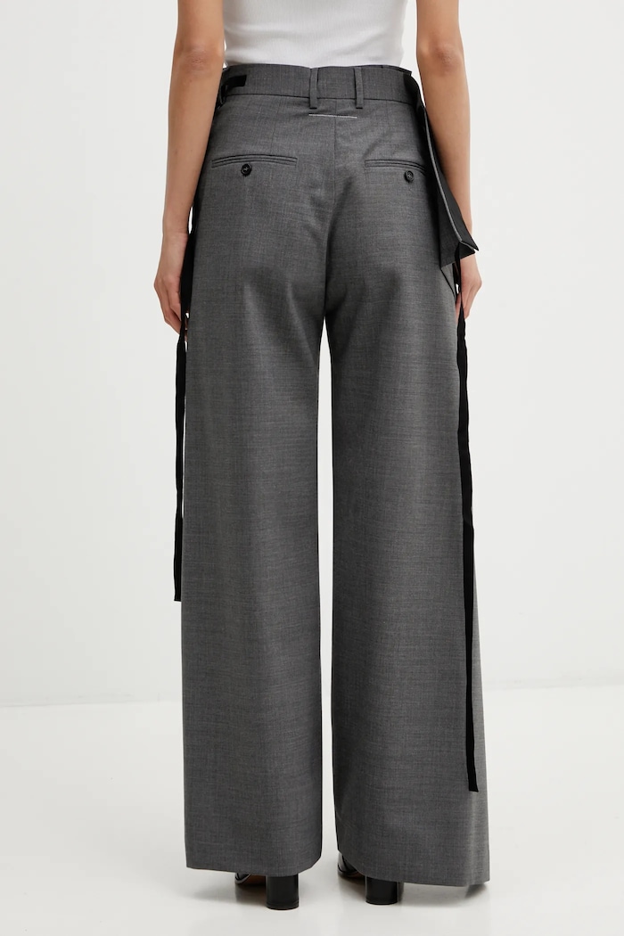 Nohavice s prímesou vlny MM6 Maison Margiela S52KA0518.M35733.860M