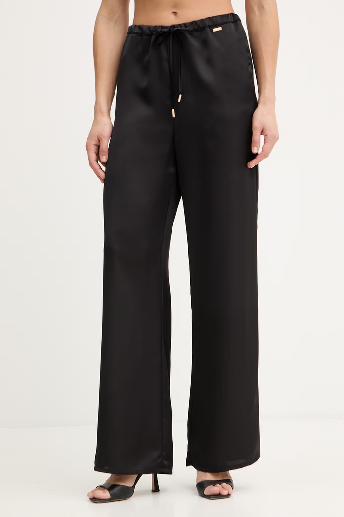 Fracomina pantaloni drept negru FJ26SV3004W47001