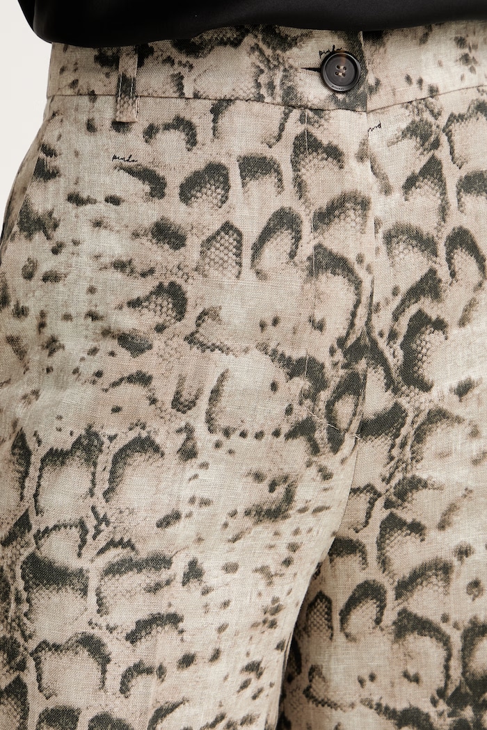Pinko pantaloni scurți eleganți pentru femei, din bumbac bej 106870.A3BL